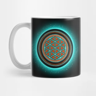 Flower of Life Symbol Mandala. Sacred Geometry. Mug